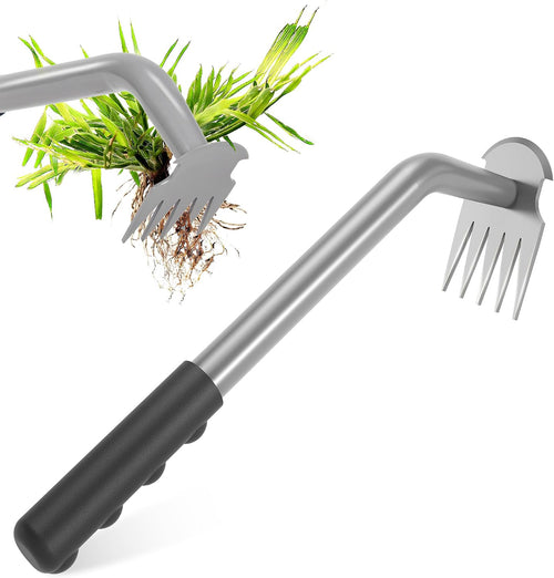 Tine Hand Weed Puller – Manganese Steel Head & Rubber Grip