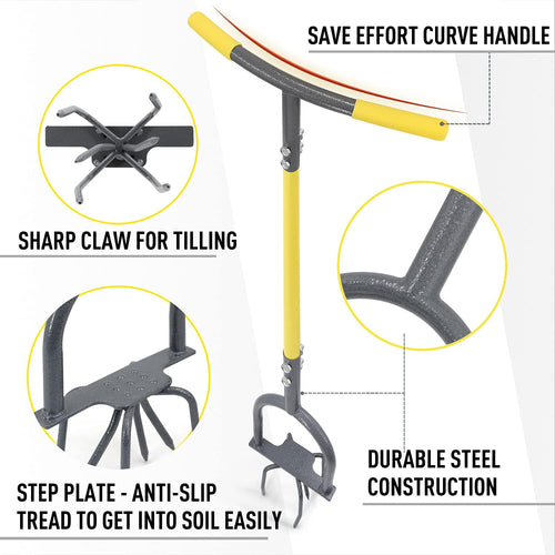 Manual Twist Garden Cultivator – Claw-Style Soil Loosener