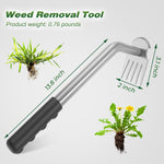 Tine Hand Weed Puller – Manganese Steel Head & Rubber Grip