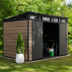 Signature Collection 11x7ft (3.4m x 2.1m) Garden Shed - Ashwood