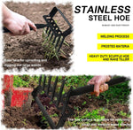 2-in-1 Garden Rake and Stirrup Hoe – Manual Weeding Cultivator