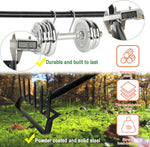 2-in-1 Garden Rake and Stirrup Hoe – Manual Weeding Cultivator