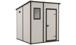 Manor Pent Outdoor Garden Storage Shed 6 × 6 ft Brown