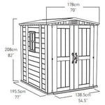 Factor Apex Garden Storage Shed 6 × 6 ft