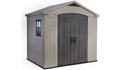 Factor Apex Garden Storage Shed 8 × 6 ft Beige/Brown
