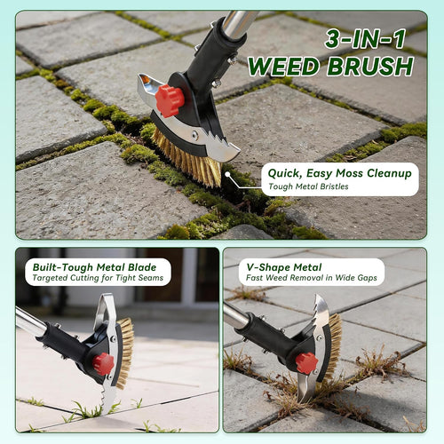 Manual Crevice Weeder and Moss Removal Tool – Patio Joint Cleaner